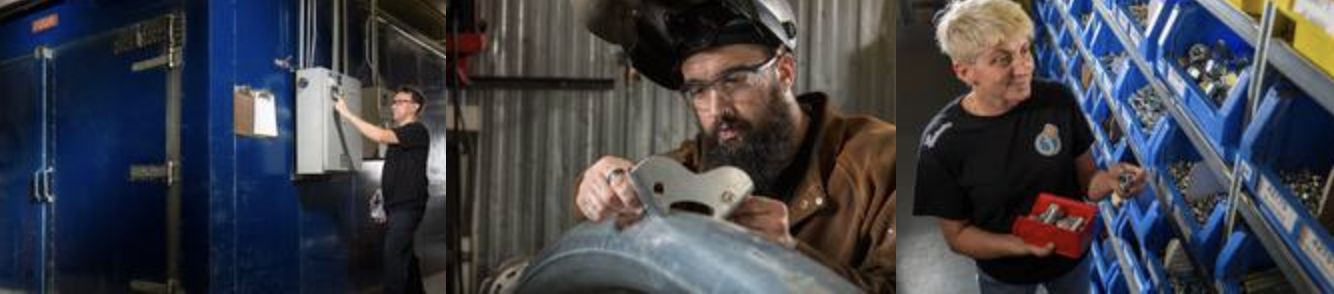 Équipe a l'usine Jambette